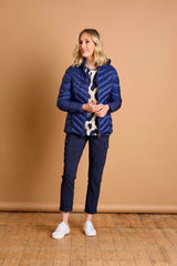 Packaway Quilted Jacket Royal Blue