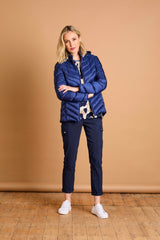 Packaway Quilted Jacket Royal Blue