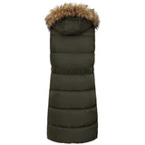 Fur Trim Hooded Gilet