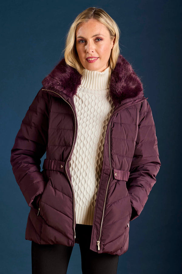 Hooded Quilted Coat