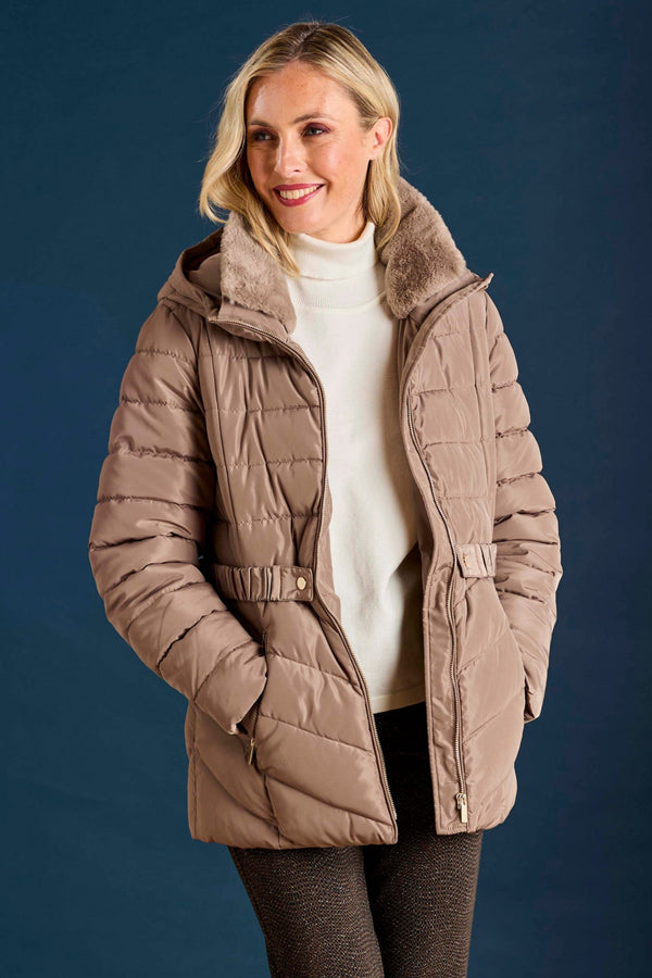 Hooded Quilted Coat