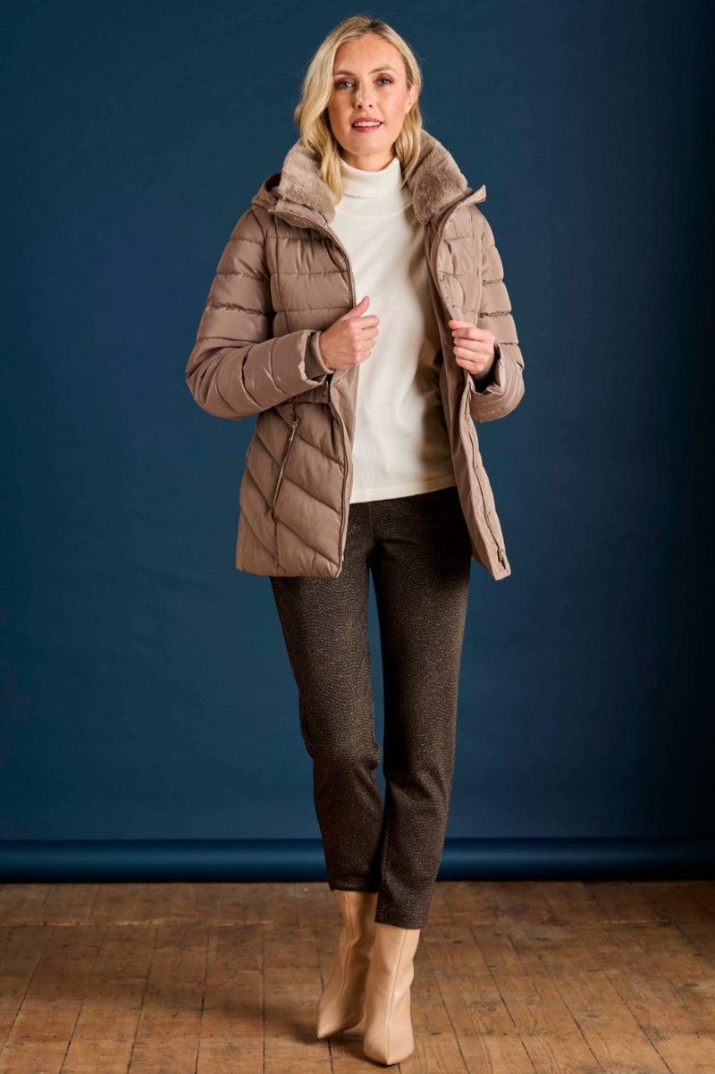 Hooded Quilted Coat