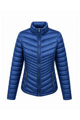 Chevron Quilted Packaway Jacket
