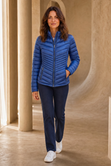 Chevron Quilted Packaway Jacket