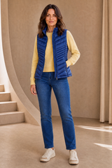 Chevron Quilted Packaway Gilet