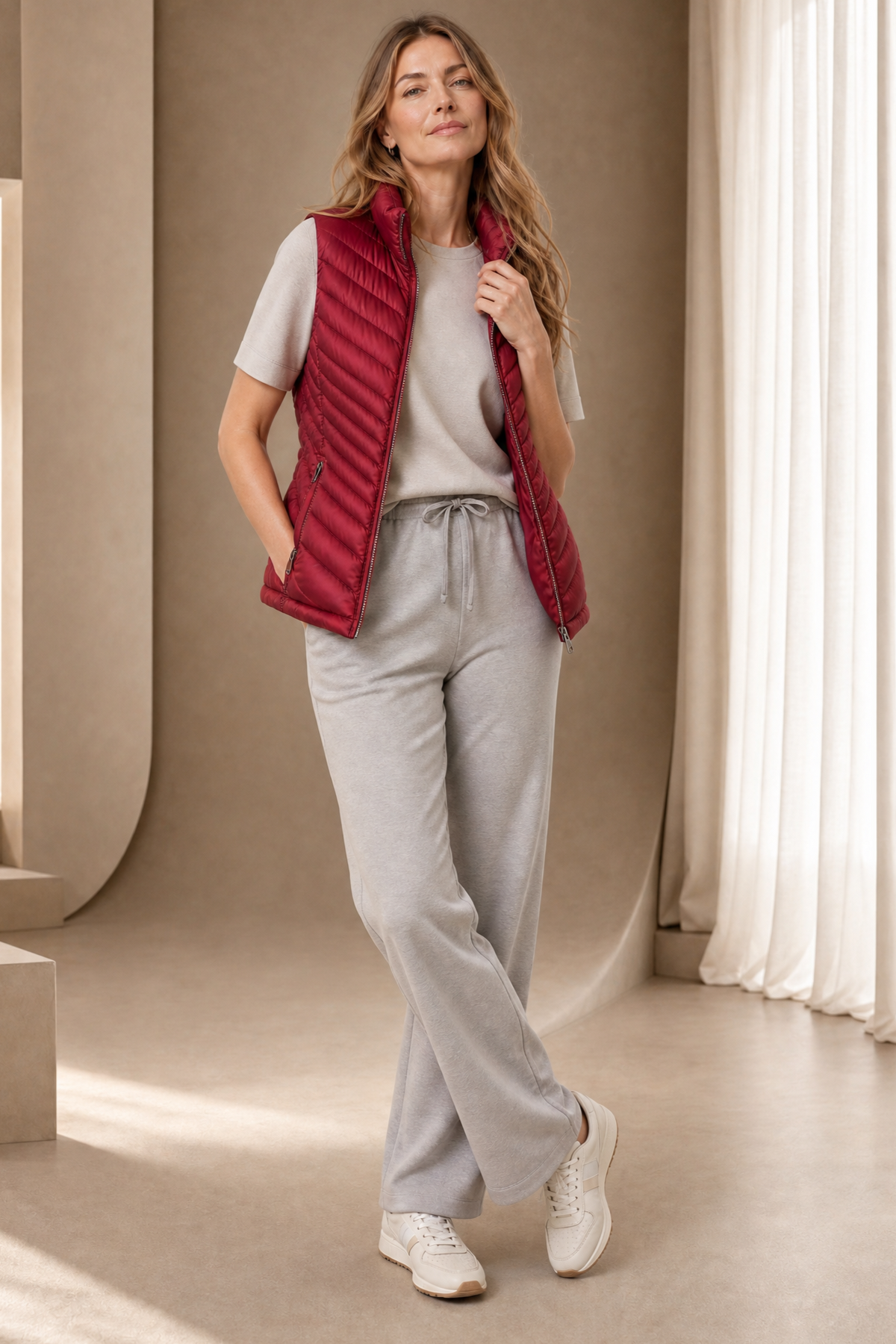 MARGE Mix frill decorative gilet¥ 33,000 Chevron Quilted Packaway Gilet – Emreco