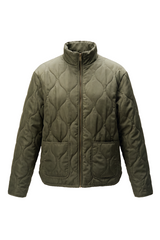 Quilted Funnel Neck Jacket