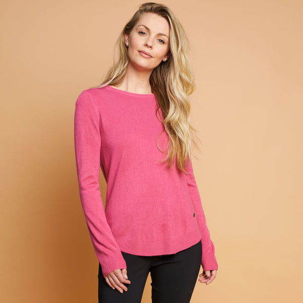Soft Touch Round Neck Jumper Orchid