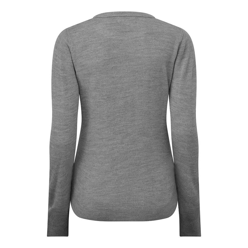 Soft Touch Round Neck Jumper Grey Marl