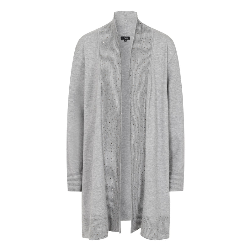 Long Sleeve Sparkle Cardigan Grey