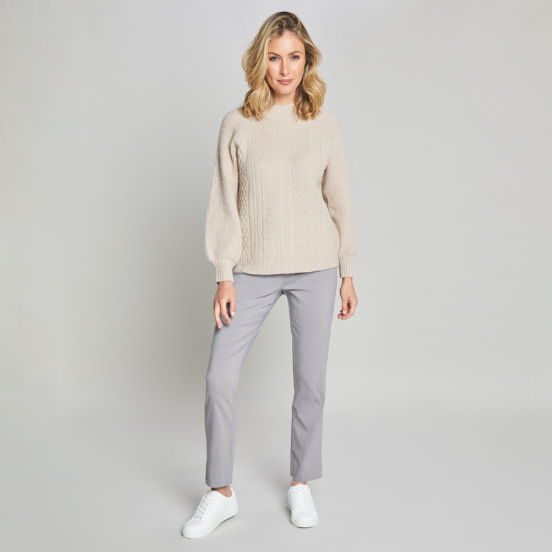 Jean Style Bengaline Trousers Grey