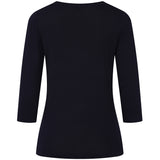 Colour Block Diamante Jumper Navy