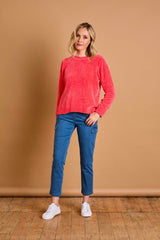 Plain Chenille Jumper Coral