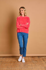 Plain Chenille Jumper Coral