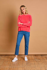 Plain Chenille Jumper Coral