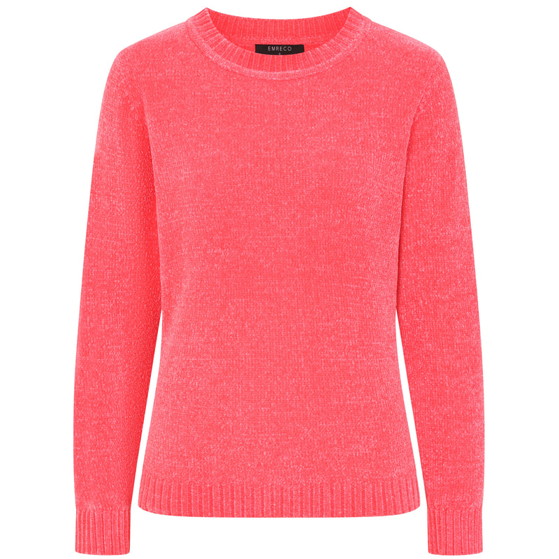 Plain Chenille Jumper Coral