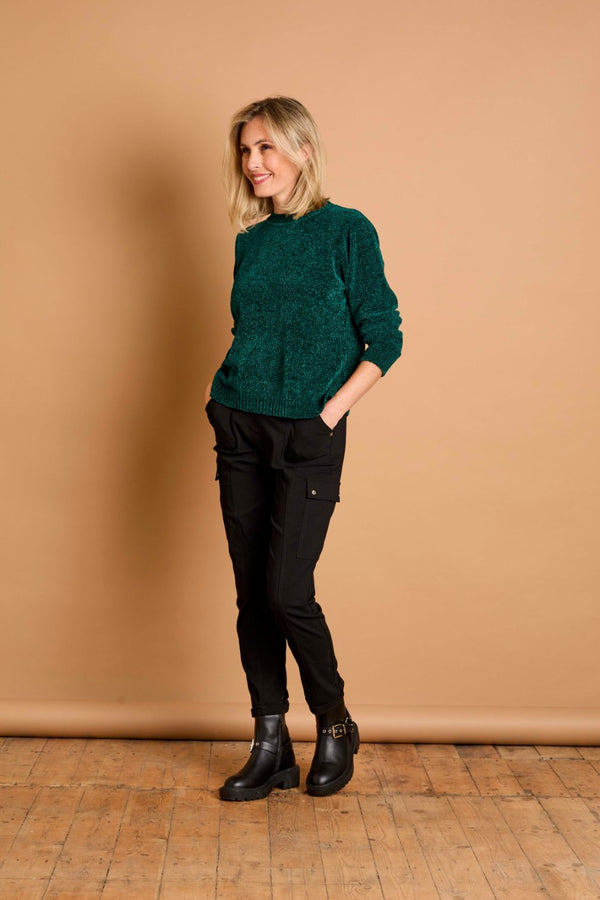 Plain Chenille Jumper Forest