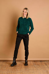 Plain Chenille Jumper Forest