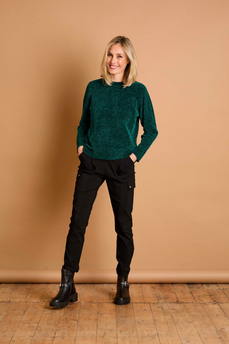 Plain Chenille Jumper Forest