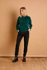 Plain Chenille Jumper Forest