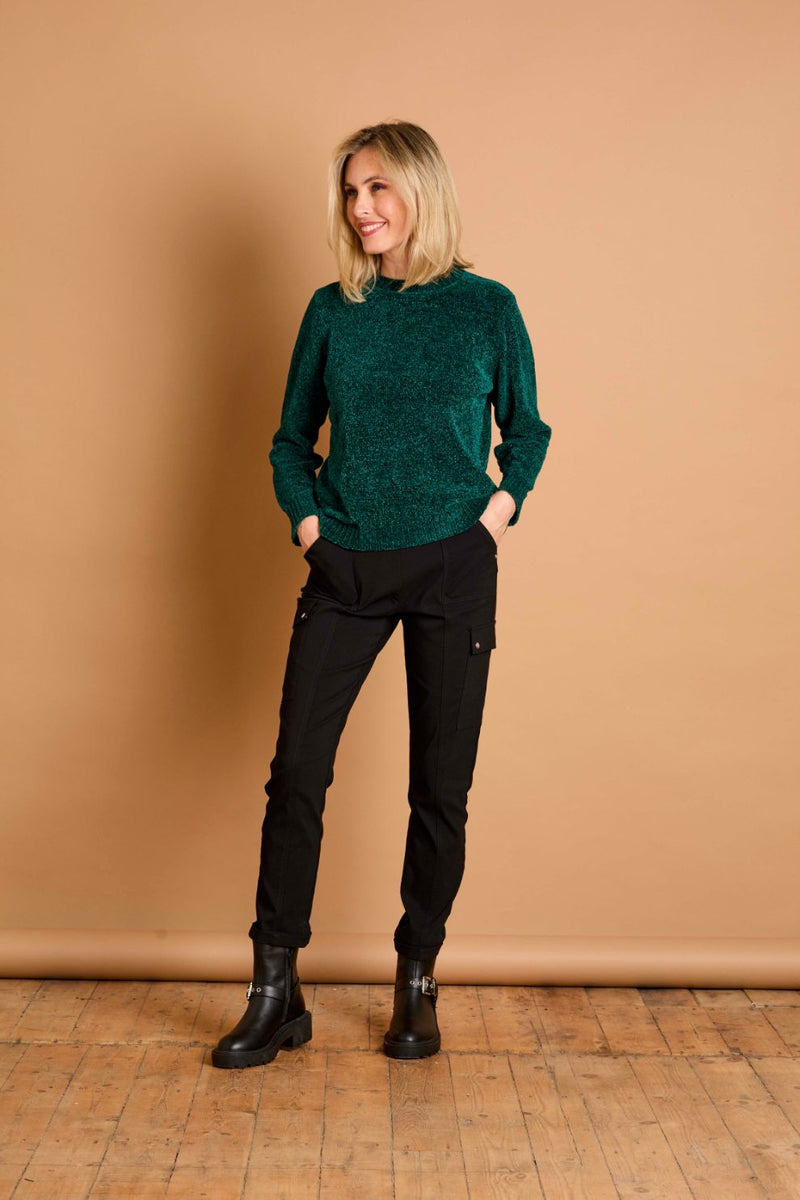 Plain Chenille Jumper Forest