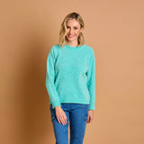 Plain Chenille Jumper Light Turquoise