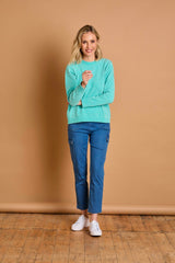 Plain Chenille Jumper Light Turquoise