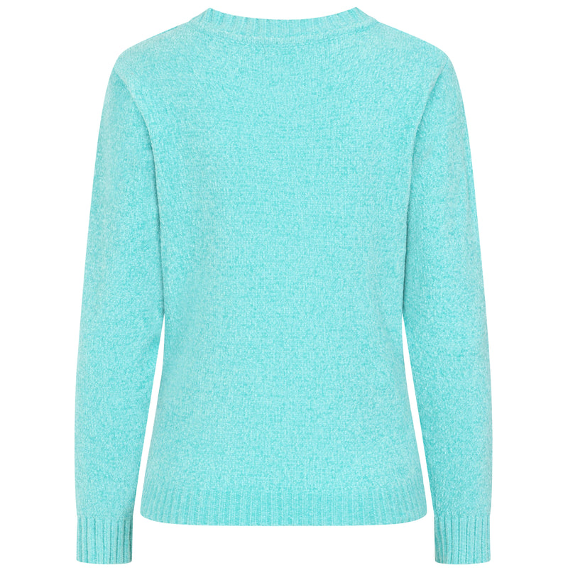 Plain Chenille Jumper Light Turquoise