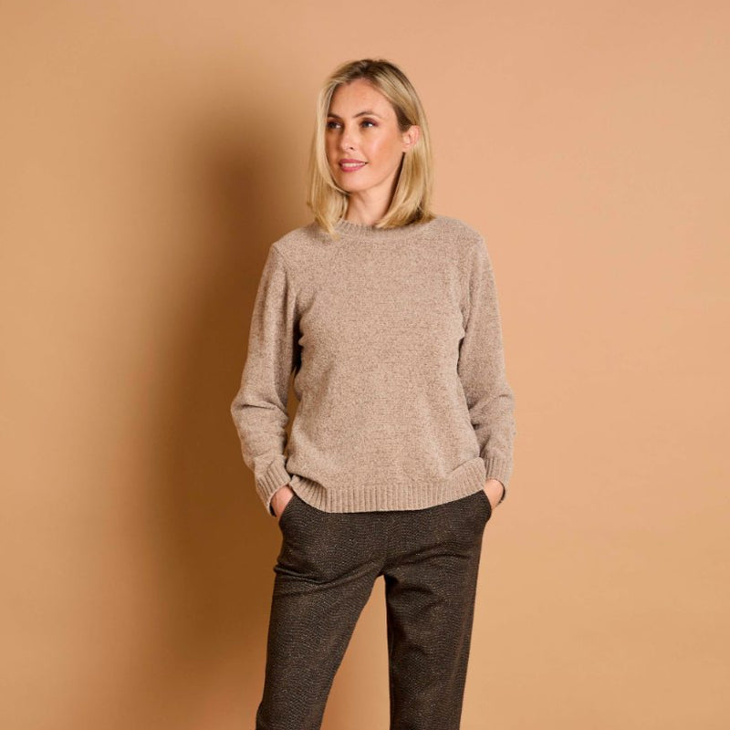 Plain Chenille Jumper Mink