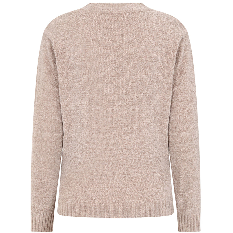 Plain Chenille Jumper Mink