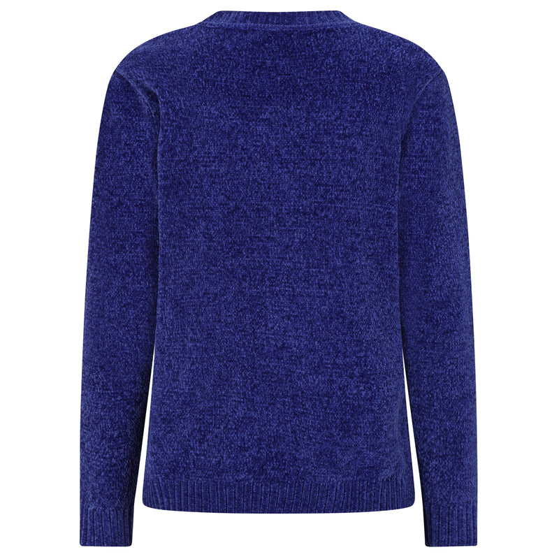 Plain Chenille Jumper Royal Blue