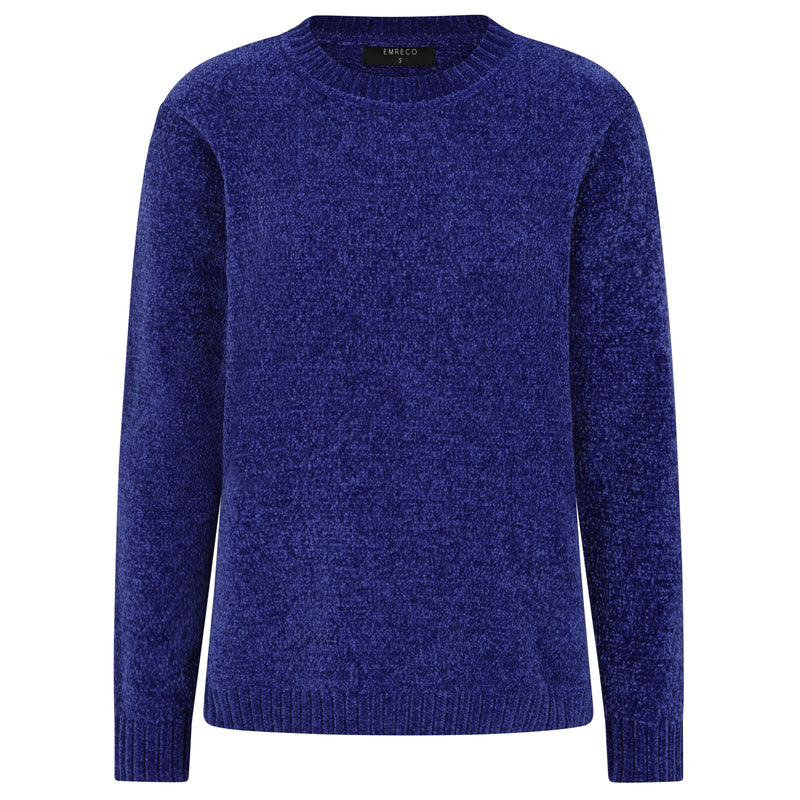 Plain Chenille Jumper Royal Blue