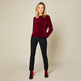 Plain Chenille Jumper Burgundy