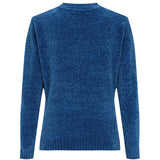 Plain Chenille Jumper Blue