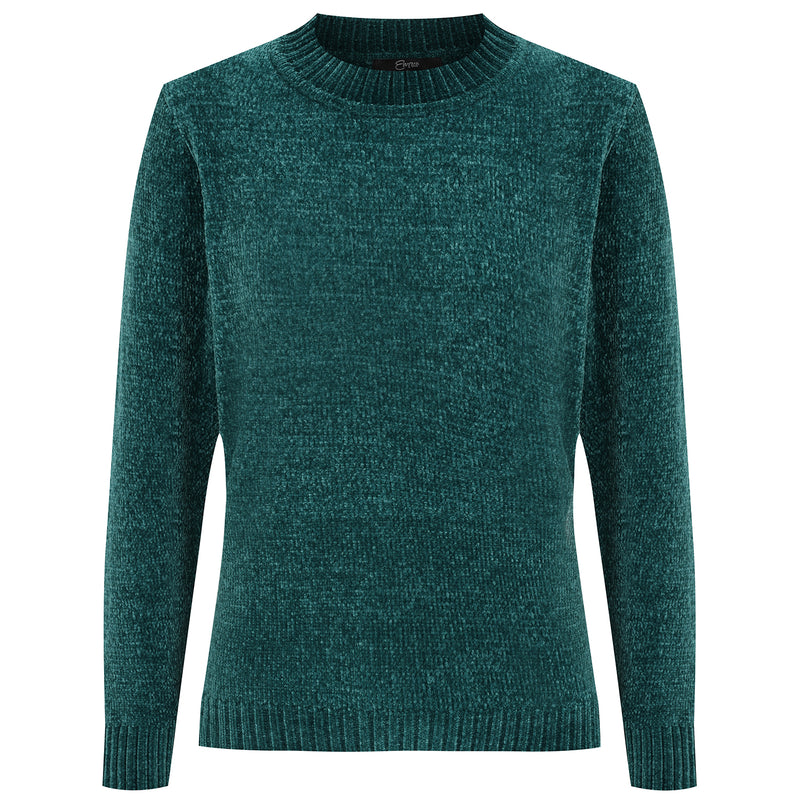 Plain Chenille Jumper Dark Green