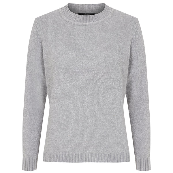 Plain Chenille Jumper Grey
