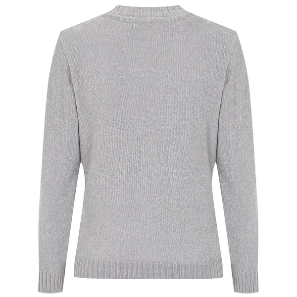 Plain Chenille Jumper Grey