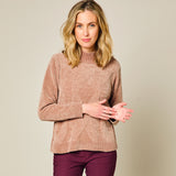 Patterned Chenille Jumper Oatmeal