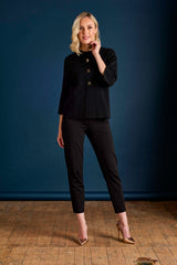 Cropped Plain Coatigan