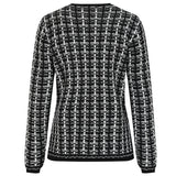 Boucle Cardigan Black/White