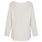 Heat Seal Sparkle Detail Batwing Jumper Ivory