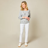 Jean Style Bengaline Trousers White