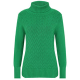 Chunky Roll Neck Jumper Green