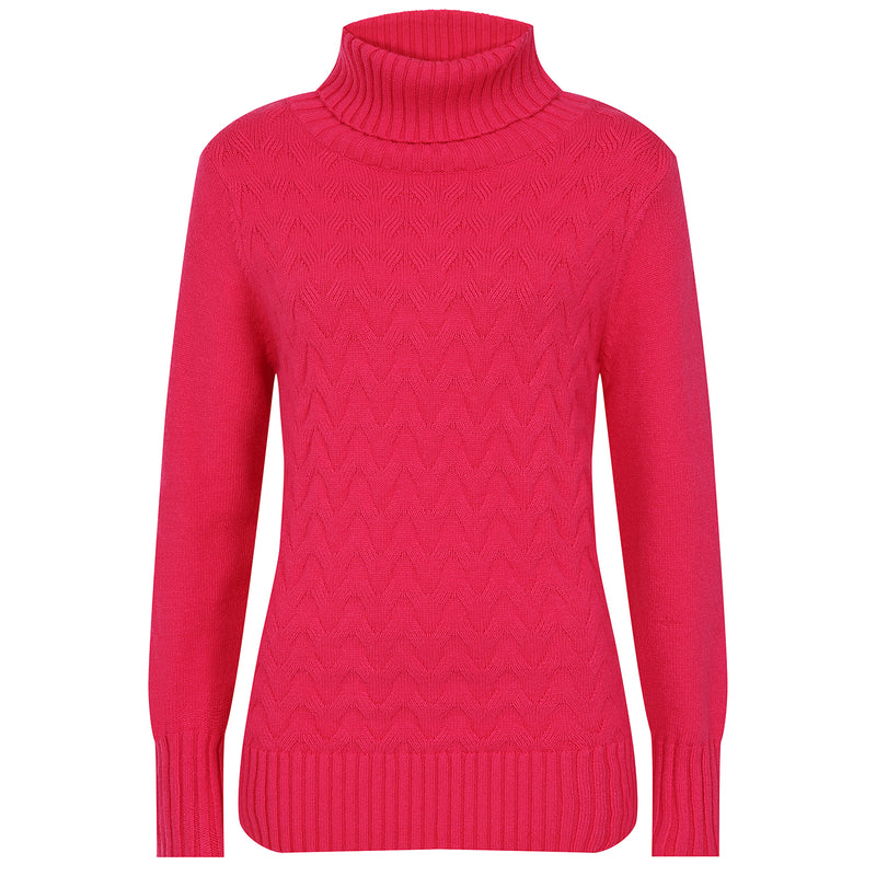 Neon pink roll neck best sale