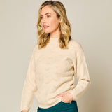 Marl Pointelle Jumper Oatmeal