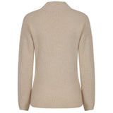 Marl Pointelle Jumper Oatmeal