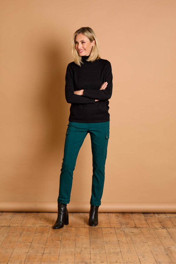 Basic Roll Neck Jumper Black