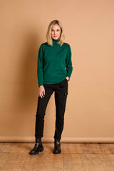 Basic Roll Neck Jumper Forest