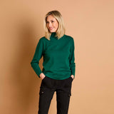 Basic Roll Neck Jumper Forest