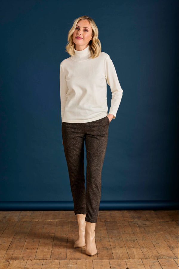Basic Roll Neck Jumper Ivory